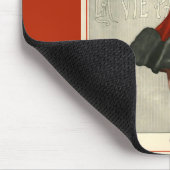 Parisiaanse Mode Illustration Muismatten (Hoek)