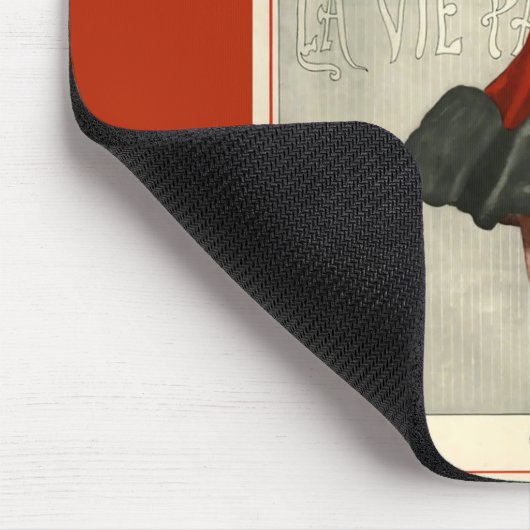 Parisiaanse Mode Illustration Muismatten (Hoek)