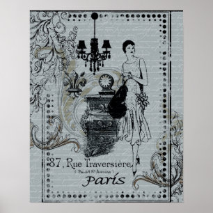 Parisiaanse Mode Poster