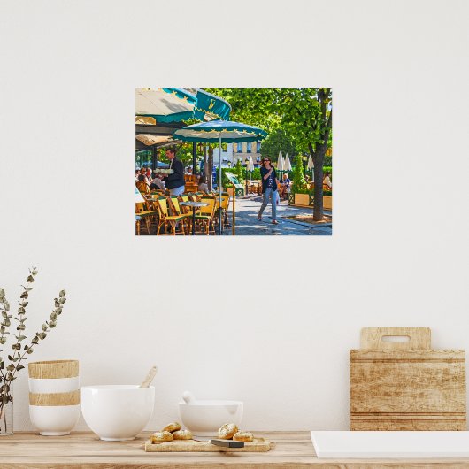 Parisiaanse ochtend. poster (Keuken)