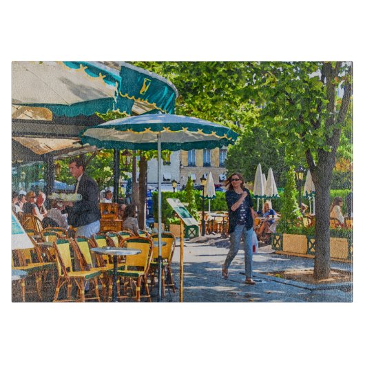 Parisiaanse ochtend. snijplank (Voorkant)