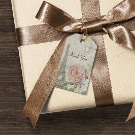  Parisiaanse Partij Hartelijk dank Cadeaulabel