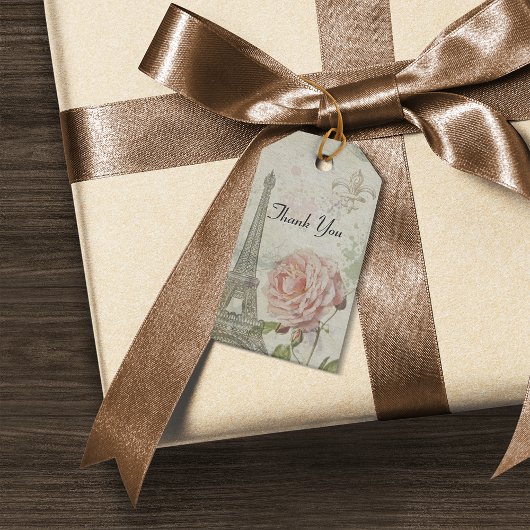  Parisiaanse Partij Hartelijk dank Cadeaulabel