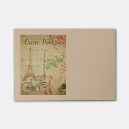 Parisiaanse Vintage met Eiffeltoren Post-it® Notes
