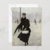 Parisiaanse vrouw in het Concorde Briefkaart (Voorkant / Achterkant)