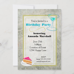 -Parisian Ad Style Birthday Kaart