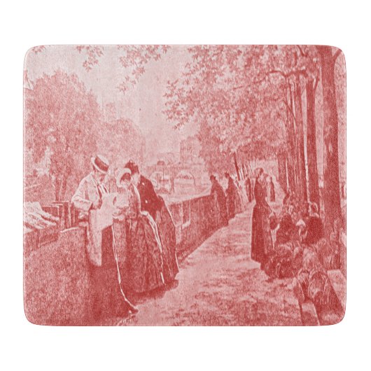 Parisian Aftermiddag Snijplank (Voorkant)