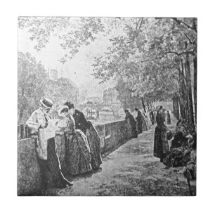 Parisian Aftermiddag Tegeltje