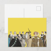  Parisian Art Deco Mode - George Barbier Briefkaart (Voorkant / Achterkant)