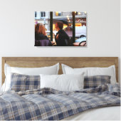 Parisian Atmosphere Caline Rue Rambuteau Canvas (Insitu (Slaapkamer))