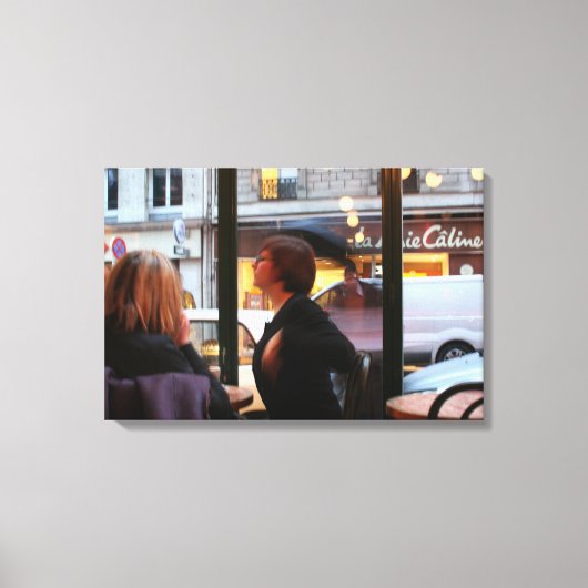 Parisian Atmosphere Caline Rue Rambuteau Canvas (Voorkant)