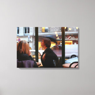Parisian Atmosphere Caline Rue Rambuteau Canvas Afdruk