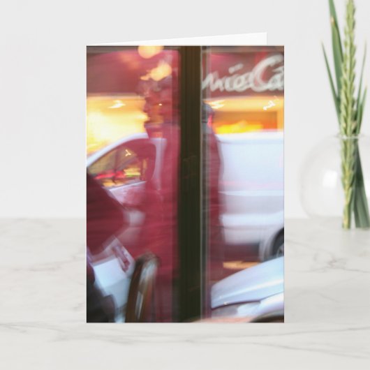 Parisian Atmosphere in beweging Wenskaart Kaart (Voorkant)