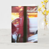 Parisian Atmosphere in beweging Wenskaart Kaart (Gele Bloem)