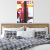 Parisian Atmosphere in motion Photography Canvas (Insitu (Slaapkamer))