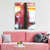 Parisian Atmosphere in motion Photography Canvas (Insitu (Woonkamer))