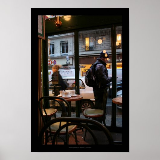 Parisian Atmosphere Rue Rambuteau Beaubourg Poster (Voorkant)
