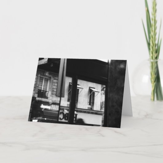 Parisian Atmosphere Windows en Reflectiekaart Kaart (Voorkant)