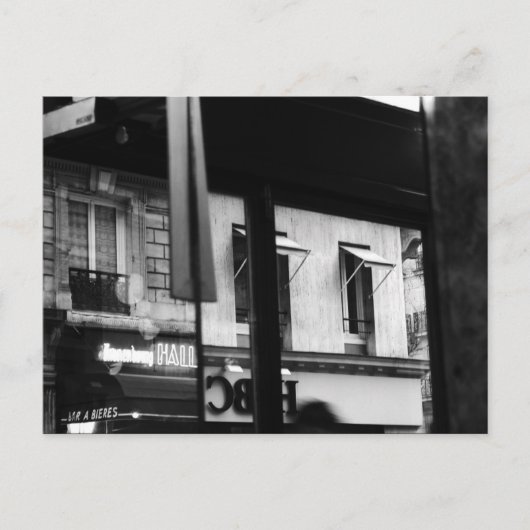 Parisian Atmosphere Windows en Reflecties Briefkaart (Voorkant)