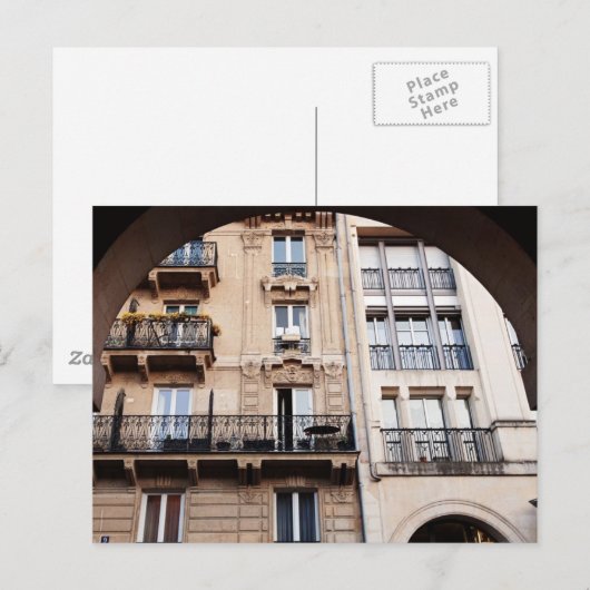Parisian Balcony Briefkaart (Voorkant / Achterkant)