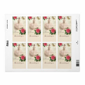 Parisian Ballerina Bookplaat Etiket (Full Sheet)