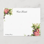 Parisian Ballerina Briefkaart (Achterkant)