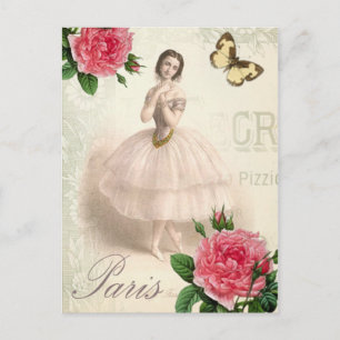 Parisian Ballerina Briefkaart