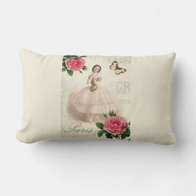 Parisian Ballerina Kussen (Voorkant)