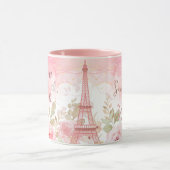 Parisian Blossom - Gepersonaliseerde Eiffeltoren m Mok (Midden)