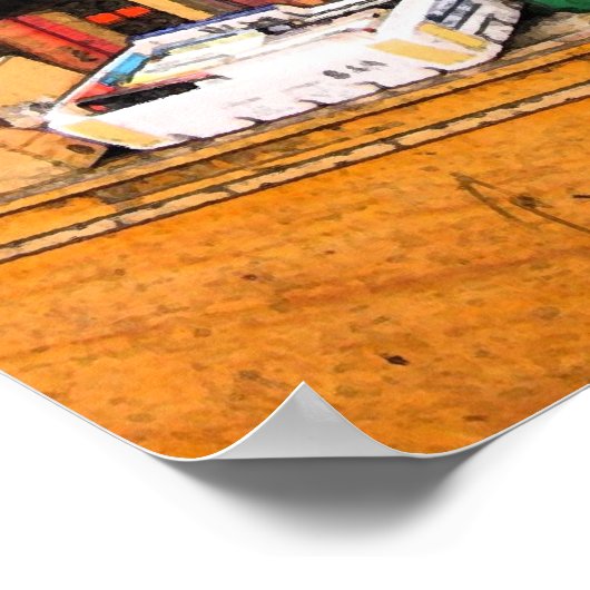 Parisian Bookshop Fresco Poster (Hoek)