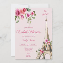 Parisian Bridal Shower Kaart