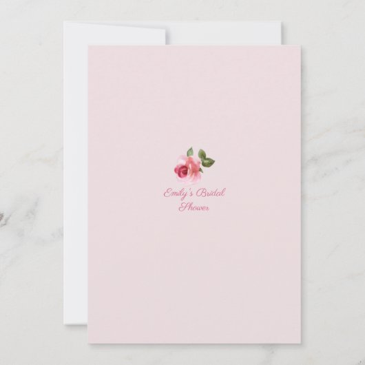 Parisian Bridal Shower Kaart (Achterkant)