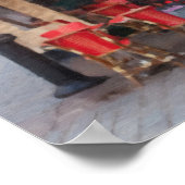 Parisian Cafe Brasserie Wall Art Poster (Hoek)