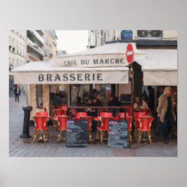 Parisian Cafe Brasserie Wall Art Poster