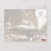 Parisian Cafe Scene Briefkaart (Achterkant)