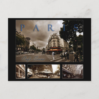 Parisian Cafe Scene Briefkaart