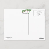 Parisian Cafe Travel Poster Briefkaart (Achterkant)