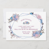 Parisian Charm Chic be My Jr. Bridesmaid Voorstel (Achterkant)