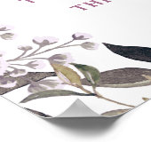 Parisian Charm Floral Photo Booth Wedding Sign Poster (Hoek)