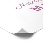 Parisian Charm Love is Sweet Treat Wedding Sign Poster (Hoek)