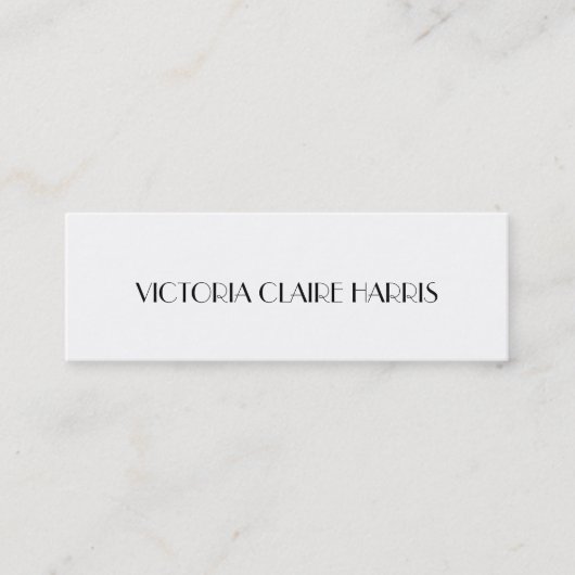 Parisian chic afstuderen insert class of name card contactkaartje (Voorkant)