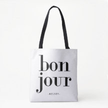 Parisian Chic Black en White Bonjour