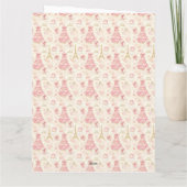 Parisian Coquette Christmas Kaart (Achterkant)