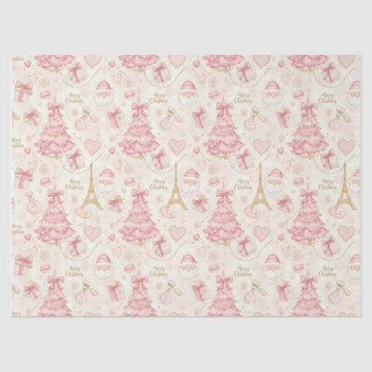 Parisian Coquette Christmas Tissuepapier (Voorkant)