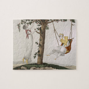 Parisian Dames in Montmorency, bord 41 van 'Le Legpuzzel