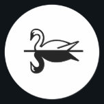 Parisian Deco Wedding Ronde Sticker<br><div class="desc">Deze Parijse Deco sticker gaat samen met de andere items in Wedding Themes bij Ladiebug.</div>