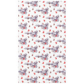 Parisian Eiffel Tower Paars Chic Tafelkleed (Voorkant)