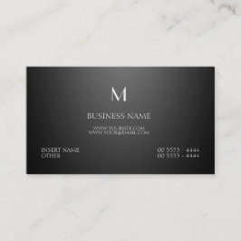 Parisian Elegant en Monogram Black Visitekaartje