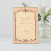 Parisian French Perfume Label Invitation RSVP (Staand voorkant)