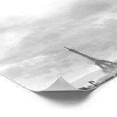 Parisian Gargoyle met blauwe vlinder, Poster (Hoek)